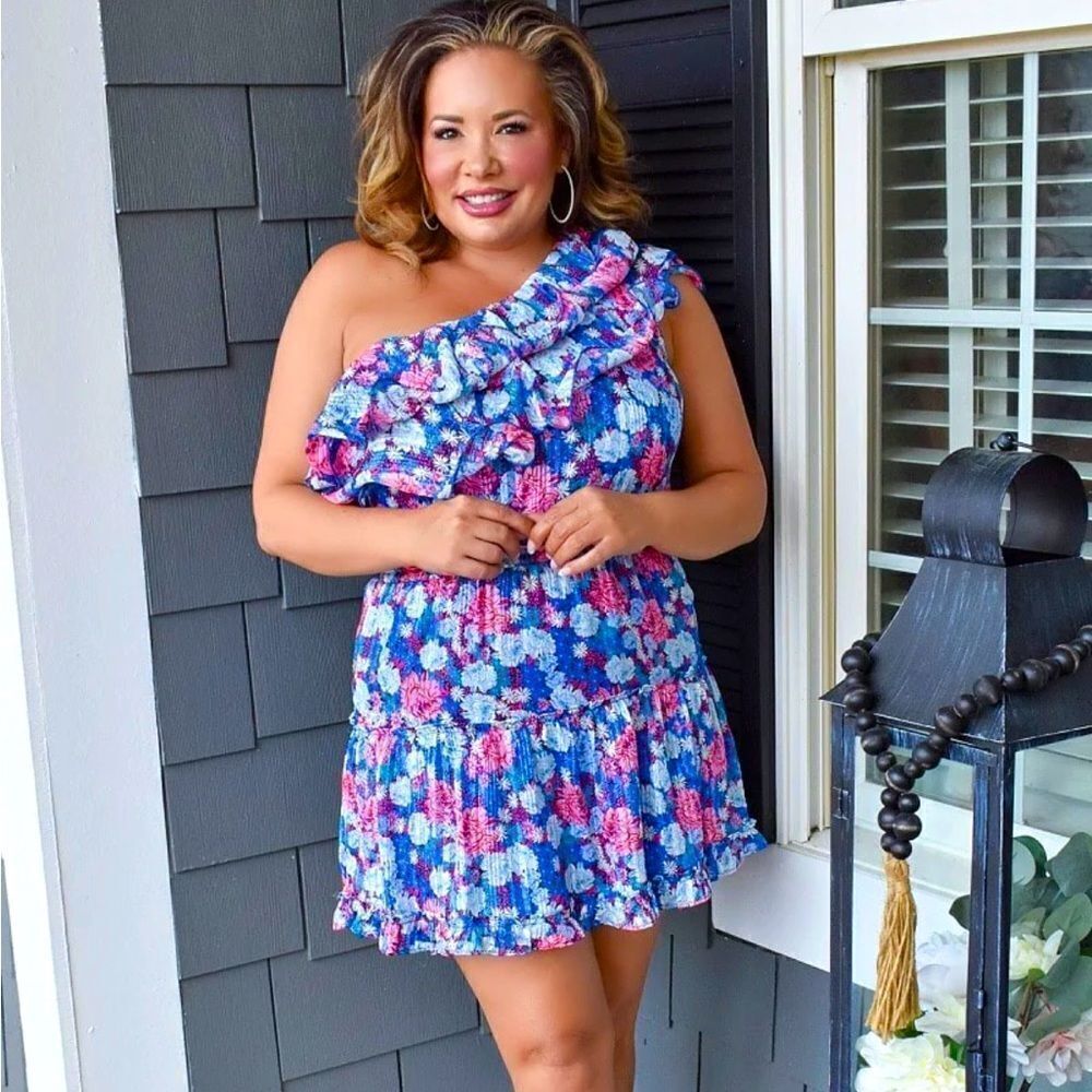 Perfect Priscilla floral ruffle dress
